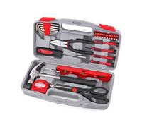 Hi-Spec - Malette Outils 39 Pièces - Boite à Outils Complete avec Tournevis, Marteau, Pince et Niveau pour Bricolage et Dépannage