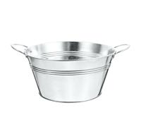 HIAKDOFT Bassine Confiture en Fer Double Poignée, Seau à Fleurs Élégant et Pratique pour Rangement de Fruits et Légumes Potager