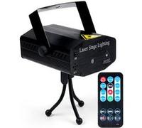 HIBA Eclairage de Scène Lumière Lampe Soirée, ,LED laser lampe projecteur Télécommande Noir