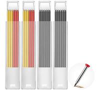 Hiboom 24 Pcs Crayon Chantier de Charpentier, 2.8mm Crayon de Chantier Recharges pour Crayons de Charpentier Solides Remplacement, Crayons de Construction à Trous Profonds, Recharges Uniquement