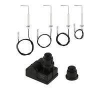 Hicello Allume-feu piézo pour barbecue à gaz, générateur d'étincelles, batterie AA, bouton poussoir, avec 4 électrodes d'allumage pour barbecue Blackstone de 71,1 cm