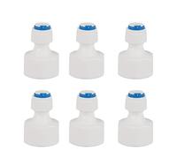 Hidyliu 6PCS Raccord Frigo Americain - 1/4 Tube OD à 1/2 Femelle Push in Quick Connector pour Filtre à Eau Osmose Inverse