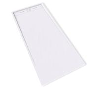 HIEMAL Receveur de douche 80 x 180 cm résine Blanc aspect ardoise + bonde incluse - Salle de bain
