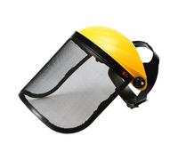 Hiemible Visière Complète de Protection,Équipement de Sécurité Facial - Protection Faciale Réglable avec Visière Grillagée et Adaptateur pour Casque pour Jardinage Arboriculture Bûcheronnage Taille