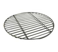 HIFRQVVC Grille de Cuisson de Rechange, Filet de Barbecue Rond en Acier Inoxydable, Argent 28-50cm, Camping, randonnée, Cuisson Plein air, Fumage(28cm No Ears)