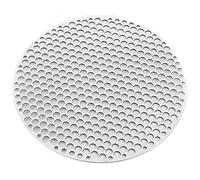 HIFRQVVC Grille de Cuisson de Rechange, Filet de Gril Rond en Acier Inoxydable argenté 18-26 cm(26CM)