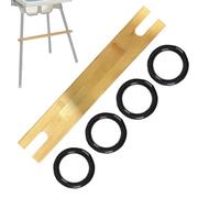 High Chair Foot Rest, Wooden Rest, Non-Slip Ergonomic Supplies, Nursery Furniture for Seating, Home Dining, Kids Eating, 19,69 x 3,23 pouces, Multicolore