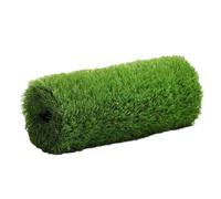 High-De Tapis de gazon artificiel réaliste - Tapis de gazon synthétique doux pour jardin, balcon, lacape (vert, 2 x 18 m)