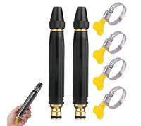 High Pressure Water Cannon, High Pressure Water Gun with Booster Nozzle, Powerful High Pressure Washer Gun for Car Wash & Garden (2Pcs)