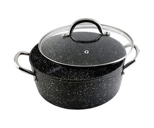 HIGH SAUCEPAN GRANITE 24 cms.