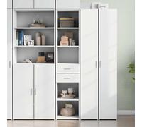 Highboard Blanc 40x42,5x185 cm Bois composite - Commodes 3281441