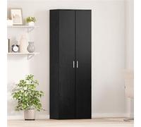 Highboard Chêne Noir 60x35x180 cm Bois d Ingénierie G