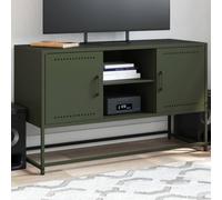 Highboard durable Blanc 36x39x107 cm Acier Commodes Meubles4607725
