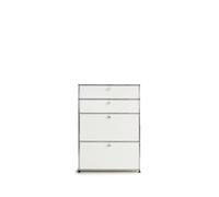 Highboard USM largeur 1 casier 2 portes abattantes en bas tiroirs haut sans serrure b 78x109x38 cm
