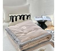 Highdi Edredon Été Réversible Couleur Unie Nordique, Été Microfibre Douce Couette, Couette Poids Léger Couette Enfant Lavable, pour Couette 2 Personnes (Camel,110x150cm)