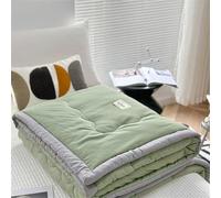Highdi Edredon Été Réversible Couleur Unie Nordique, Été Microfibre Douce Couette, Couette Poids Léger Couette Enfant Lavable, pour Couette 2 Personnes (Vert,110x150cm)