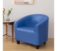 Highdi Imperméable Housse de Fauteuil Cabriolet Chesterfield en Cuir Extensible 1 Place Moderne Couverture de Fauteuil Housse de Fauteuil Salon Club, Facile à Installer et à Laver (Bleu Royal)