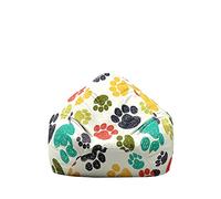 Highdi Pouf Poire Housse de Pouf pour Enfants Adultes, Chien Mignon Rangement de Jouets Stockage, Grande Pouf pour Fauteuil Poire Déco pour Salon Intérieur Extérieur (Multicolore,80x90cm)