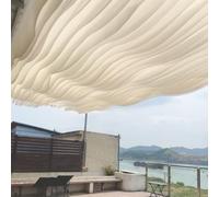 Highdi Tenture Mariage Plafond Mousseline, Sheer Voile Tenture Plafond Voilage Tulle Rideau de Gaze en Mousseline de Soie pour Mariage Cérémonie Fête Toile de Fond Déco (SM16 Beige,70 * 700CM)