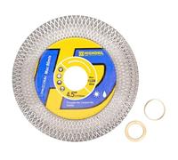 HIGHDRIL Disque Diamant 115mm - Lame de scie diamantée pour la coupe et le ponçage de carreaux céramique porcelaine granit marbre (Maille X)