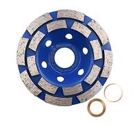 HIGHDRIL Disque Diamant Meuleuse 100mm - Double Rangée Meule pour Ponçage et Polissage du Béton Maçonnerie Granit Marbre Pierre Naturelle