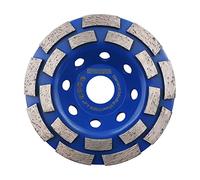 HIGHDRIL Disque Diamant Meuleuse 115mm - Double Rangée Meule pour Ponçage et Polissage du Béton Maçonnerie Granit Marbre Pierre Naturelle
