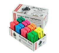 STABILO BOSS ORIGINAL - Big BOSS Pack x 48 surligneurs fluo - Coloris assortis
