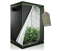 HIGHWERK Tente de Culture 160 x 120 x 205 cm | Culture Maison « MyHomeGrow », Noir Vert | Tente de Culture d'intérieur pour la Culture de Plantes