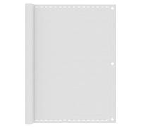 HIGSOSE Brise-Vue pour Balcon 120x400 cm Blanc PEHD Respirant Couverture de Confidentialité Écran de Jardin Résistant à Moisissure et aux UV Auvent Extérieur Structure en Tissu Ouvert