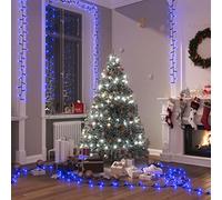 Higsose Guirlande à LED compacte avec 400 LED Bleues 13 m PVC Décoration Noel Lumière Extérieure Longue Guirlande Lumineuse Deco Noel Interieur Maison Guirlande Lumineuse Sapin