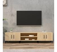 Higsose Meuble TV Salon Chêne Sonoma 180x31,5x40 cm Bois d'ingénierie Armoire Télévision Dessus Stable et Robuste Vitrine d'affichage Placer Photo Objets Décoratifs Décoration Intérieure