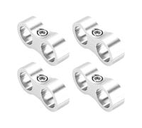 Hihaha Adaptateur Raccord Serrage Argent Lot 4 Pour Tube Aluminium
