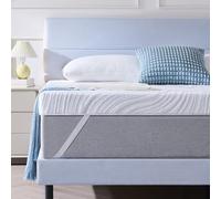 Hiimgo Surmatelas à Mémoire de Forme en Gel 160 x 200 x 7,5 cm | Absorbant et Respirant, Design Antidérapant, Housse Amovible et Lavable