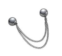 Hijab Pins Aimants Clip - Boutons magnétiques pour vêtements avec chaîne | Clip magnétique pour foulard, boucle d'écharpe facile à utiliser, bouton pression de cravate au poignet, magnétique