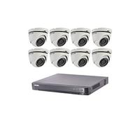 Kit Video Surveillance Turbo HD Hikvision 8 caméras dôme