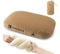 HIKEMAN Oreiller de camping en mousse à mémoire de forme - Oreiller de voyage ultraléger avec support pour le cou, oreillers de sommeil ergonomiques et doux pour le camping, la voiture, la plage, le