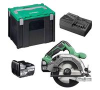HIKOKI 18V C1806DAW4Z Scie circulaire à main sans fil Scie circulaire C1806DA 2x5,0Ah batterie + chargeur