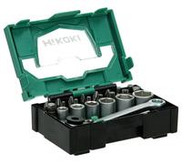 HiKOKI 40030020 Jeu d'embouts TORX® intérieur, vis à fente, cruciforme Phillips, vis Pozidriv, hexagonal avec porte-embout