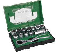 HiKOKI 40030033 Coffret de douilles a choc 13 pcs, 1/2"