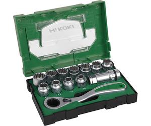 HiKOKI 40030033 Coffret de douilles a choc 13 pcs, 1/2"