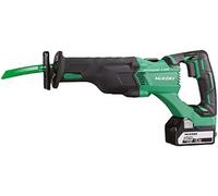HIKOKI 51256166 - Sierra de sable a bateria 18V 5Ah velocidad 0-2500rpm con bateria cargador y maletin CR18DBLWJZ, Autre