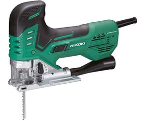 HIKOKI 51410266 - Sierra de calar eléctrica 800W LED velocidad automatica grosor máx acero 10mm madera 160mm cambio de la hoja sin llave conectable a aspirador y maletín CJ160VAZ Vert CJ160VAW1Z