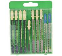 HIKOKI 750049 - Set de 10 hojas de sierra de calar para madera y metal