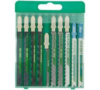 HIKOKI 750049 - Set de 10 hojas de sierra de calar para madera y metal