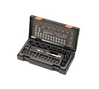 HIKOKI 752500 - puntas de atornillar Phillips, Pozidrive, Torx, inviolables, hexagonales y planas + portapuntas + adaptador + vasos de impacto - Set de 45 pièces