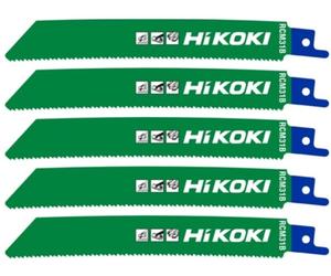 HiKOKI 752676 Lames de scie sabre, 150/128,5x19,0x0,9mm, 5 pieces