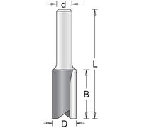 HiKOKI 754057 Fraises a rainurer avec 2 tranchants 8x25x63mm tige 8mm 1 piece