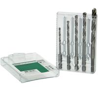HiKOKI 780465 Jeu de meches métalliques HSS-G DIN 338 1/4" hexagonales 5 pieces