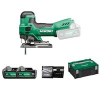 Hikoki Accu Découpeerzaag 18 V-135 mm - Comprend Lader, 2 x 5,0 Ah Accu's en Koffer