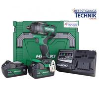 HIKOKI Clé à chocs 18,0 Volts sans fil WR18DBDL2 WR18DH 1/2" IP56 305Nm 2x5,0Ah Brushless